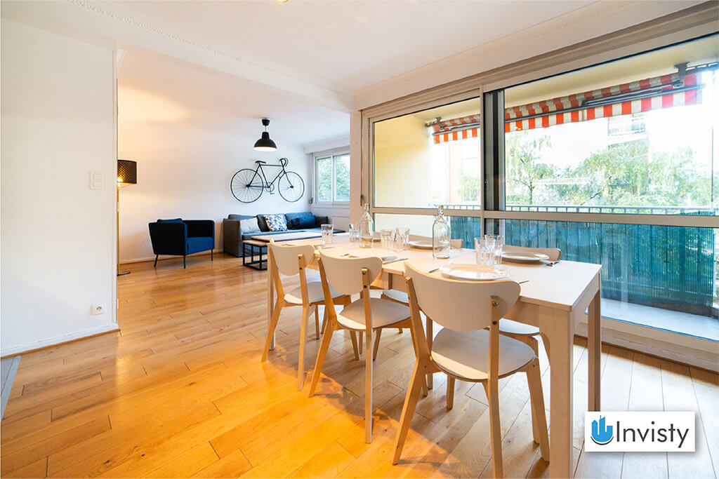 T5 102m² Lyon salon cuisine